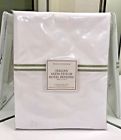 414190460009 Restoration Hardware Italian Satin Stitch King Pillowcases Celery