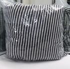 483216980005 Restoration Hardware Stripe Jersey Flat Sheet Twin Navy