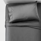 490621623366 Threshold Performance Target Dark Gray Twin Sheet Set