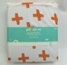 490970227352 Pillowfort Orange White Personality Plus Microfiber Sheet Set