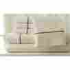 110006sm-imc-fl 6-piece Amrapur Overseas 1000 Thread Count Sheet Set Full Ivory And Mocha 645470117645