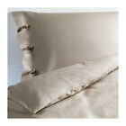 601.901.20 Linblomma Ikea Pillowcase Sham Duvet Cover Natural Linen W Knot Twin Tan Beige