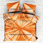 602313808528 Indian Shibori Tie Dye King Bed Sheet With