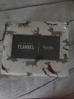 608356135379 Martha Stewart Queen Flannel Dashing Through The Snow
