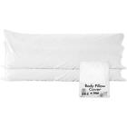651174988788 White Body Pillow Case Covers Cotton Inch