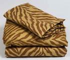 66-mf75p-k-tig Lavish Home King Sheet Set With Tiger Skin 886511205710