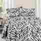 66-mf75p-k-zeb Trademark Poker Lavish Home Series 1200 4 Piece King Sheet Set Zebra 886511205727