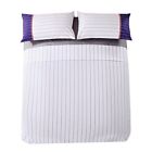 6901486295758 Lovo Cotton Sheets Pillowcases Set Red Vertical Stripes Queen Bedding
