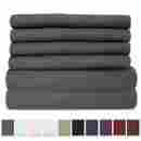6pc-sht 6pc-sht-q-gray Sweet Home Collection 6 Piece 1500 Thread Count Egyptian Quality Deep Pocket Bed Sheet Set 2 Extra P 635409294288