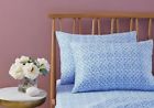 734737499096 Bluebellgray Abbella Standard Pillowcases Blue White Cotton Sateen