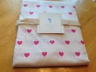 75478 Pottery Barn Kids Flat Twin Sheet Only Organic Cotton Heart