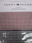 766195338464 Tommy Hilfiger Cream Blue Burgundy Gingham Checked Checkmate