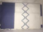 780870626691 Sferra Quarto Percale White Cornflower Blue Embroidery King