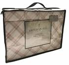 783048049759 Unspecified London Fog Plaid Coral Gray Queen Sheet