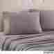 80047449970 8004744 Dfds Queen Grey Gray-graphite 3m Scotchgard Sheet Set Fitted Flat Pillowcase Bedding