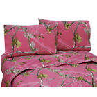 819676015320 Realtree Hot Pink Camouflage Sheet Set Full