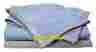 8272996 827299 King Size Flat Sheet Yves Delorme Calligraphie Blue Silver Grey 100 Cotton New 480 315844