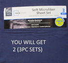844178019996 Mainstays Aaa New Sets Navy Blue Twin Xl