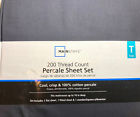 844178051781 Mainstays New Thread Count Percale Sheet Pieces Set