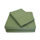 855031160182 Superior California King Sage Percale Soft Cotton Sheet
