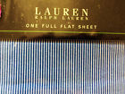 8600403 Narrow Stripes Striped Ralph Lauren Crystal Cay Stripe Navy Blue Full Flat Bed Sheet New