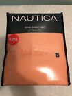 883893444775 Nautica King Sheet Set Orange Cotton