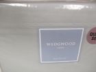 883893477100 Wedgwood New Gray Scalloped Stitch Embroidered Sheet Set