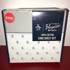 883893548831 Original Penguin Pete Stripe Cotton Sheet Set King