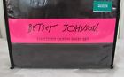 883893570764 Betsey Johnson Queen Sheet Set Embossed Skulls Crossbones