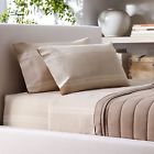 886087170702 Ralph Lauren Corso Campania Stripe Flat Sheet Natural