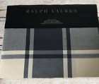 886087226737 Ralph Lauren Twin Flat Sheet Blue Cream Plaid