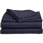 889954154065 Blue Nile Mills Striped Microfiber Sheet Set Cal