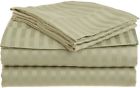 889954154102 Blue Nile Mills Striped Microfiber Sheet Set Cal