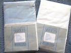90046 And 90042 End Lands King Sheets White Stripe Seersucker Trim Percale