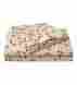 92914 Plow Hearth Twin Paw Print Cotton Percale Sheet Set 053648263733