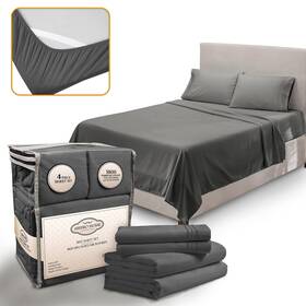 Abeero Home 195893192052 Queen Size Sheet Set-luxury Hotel Bedding-cooling Bed Sheets With
