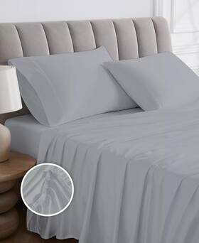 Aireolux 903062020417 Purity Home 1000 Thread Count Egyptian Cotton Sateen 4-pc. Sheet Set Q Aireolux 903062020417 Purity Home 1000 Thread Count Egyptian Cotton Sateen 4-pc. Sheet Set Q