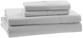 Amazon Aware 195111976914 100% Organic Cotton 300 Thread Count Sheet Set - Light Gray Queen