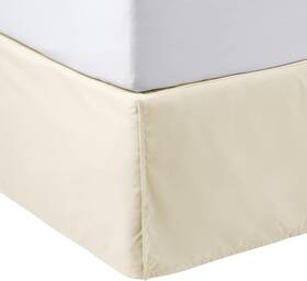 Bs1-beg-qn Amazon Basics Lightweight Pleated Bed Skirt Queen Beige Solid