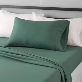 Ss8-t-edgn-mc Amazon Basics 3pc Microfiber Bed Sheet Set Twin Emerald Green 4pk Damaged Box