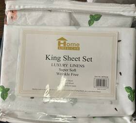 American Home Collection 008953712278 Premium 4-piece Printed Sheet Set - Wrinkle Free Luxury American Home Collection 008953712278 Premium 4-piece Printed Sheet Set - Wrinkle Free Luxury