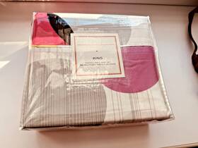 Ahc10053-king American Home Collection Akc-10053 King Sheet Set 6-pc Large Polka Dot Pink Yellow Red And Grey New