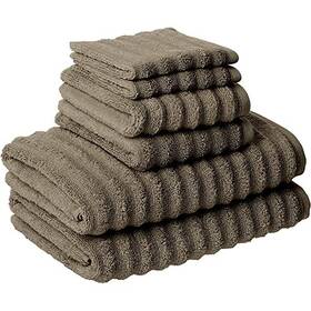5wvyspag-tpe-st Amrapur Overseas Luxury Spa Collection 6-piece Ultra Soft Standard Taupe
