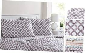 Amrapur Overseas 645470284422 Printed 4-piece Extra Soft Bedding Sheets And Pillowcase Set Deep Queen Cara Amrapur Overseas 645470284422 Printed 4-piece Extra Soft Bedding Sheets And Pillowcase Set Deep Queen Cara