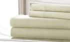 Amrapur Overseas New 220 Tc Bamboo Rich 4 Piece Solid Sheet Set White King 645470146270