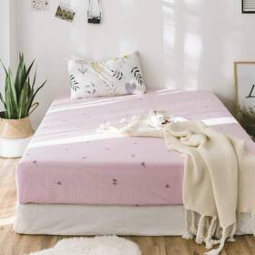 Amwan 791684381126 Modern Soft Cotton Fitted Sheet Twin Flower Floral Girls Bedding Deep P