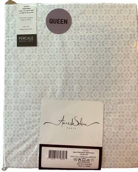 Anne De Sol Ne 609251727185 Solene Paris Queen Fitted Sheet Rare 100% Cotton Percale Felicie Anne De Sol Ne 609251727185 Solene Paris Queen Fitted Sheet Rare 100% Cotton Percale Felicie