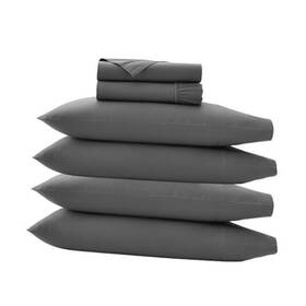 3098210069fq Anthologie Design 100% Cotton Sheets - Hotel Style Luxurious 500 Tc Full Grey