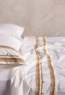 Anthropologie Meguro Piece Set Twin Sheets Pillowcases Gold Embroidery Nwt Anthropologie Meguro Piece Set Twin Sheets Pillowcases Gold Embroidery Nwt