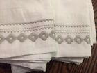 Anthropologie Paragon Embroidered Eyelet Gray Sheet Pillowcases Set Of Shams Anthropologie Paragon Embroidered Eyelet Gray Sheet Pillowcases Set Of Shams